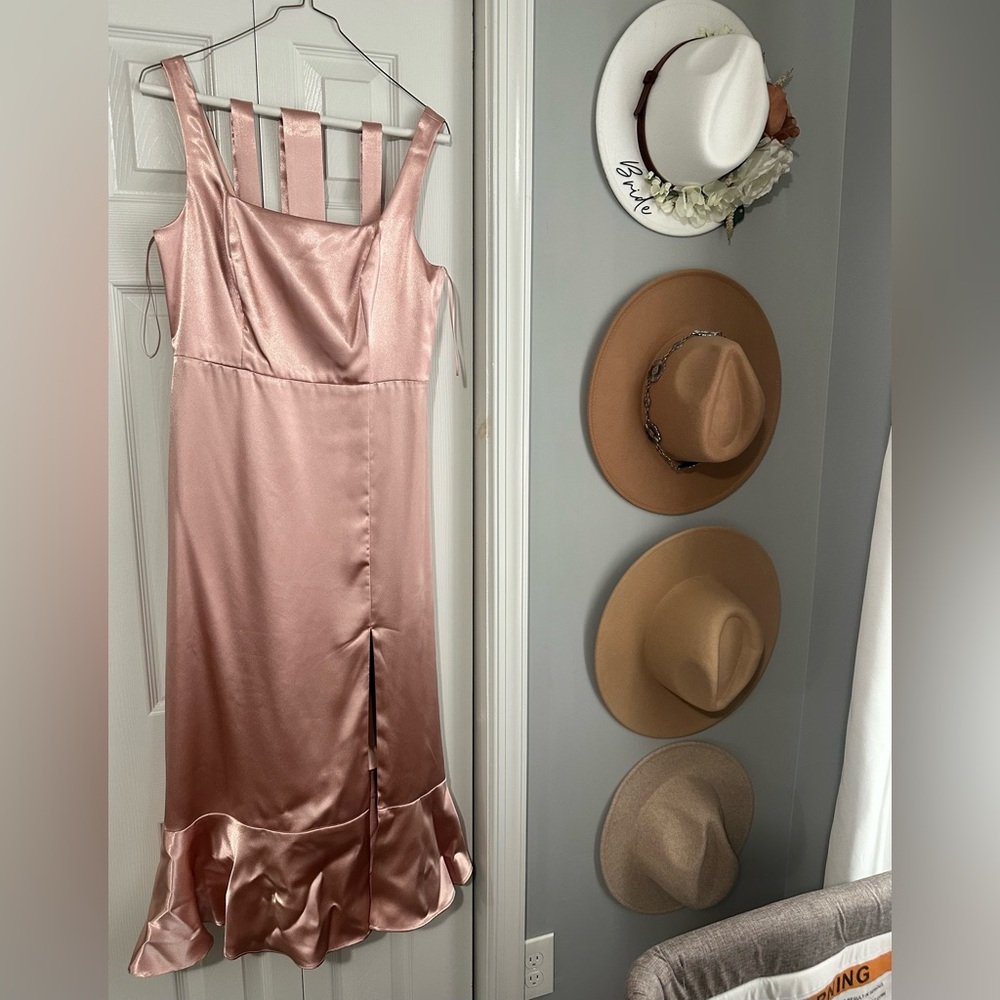 Birdy Grey Eugenia Convertible Midi Dress - Rose Gold